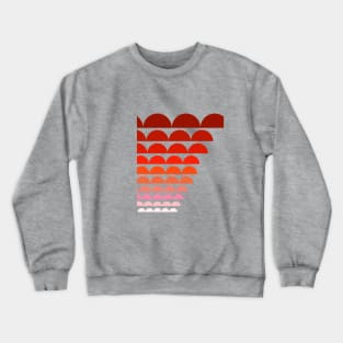 Rainbow Scallop (Red) Crewneck Sweatshirt